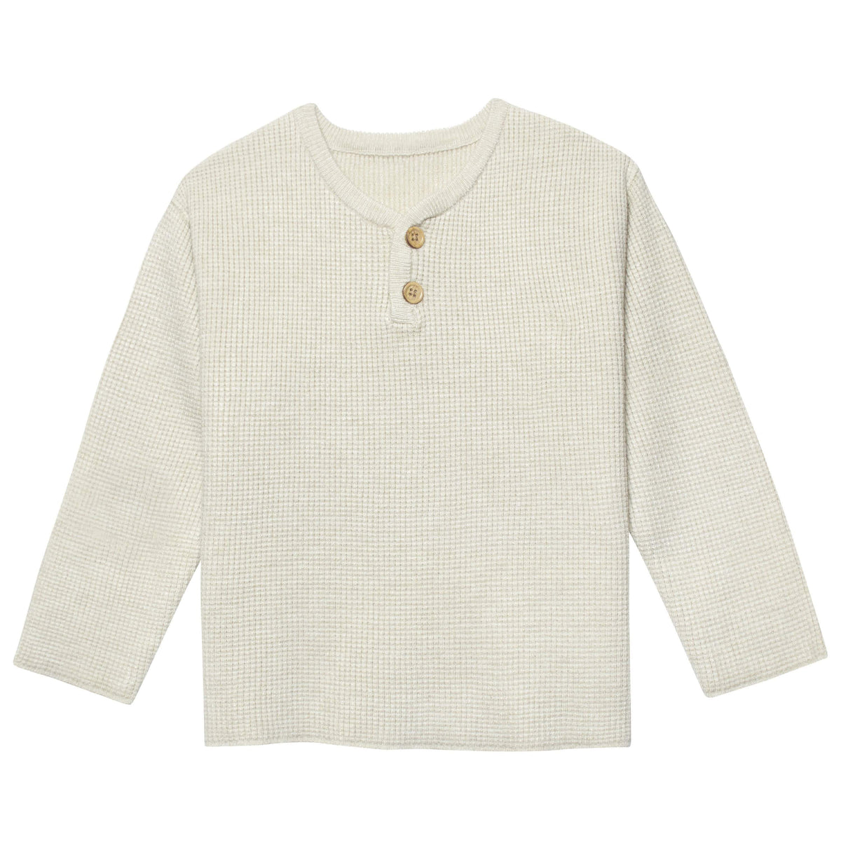 Infant & Toddler Boys Oatmeal Heather Henley Sweater-Gerber Childrenswear