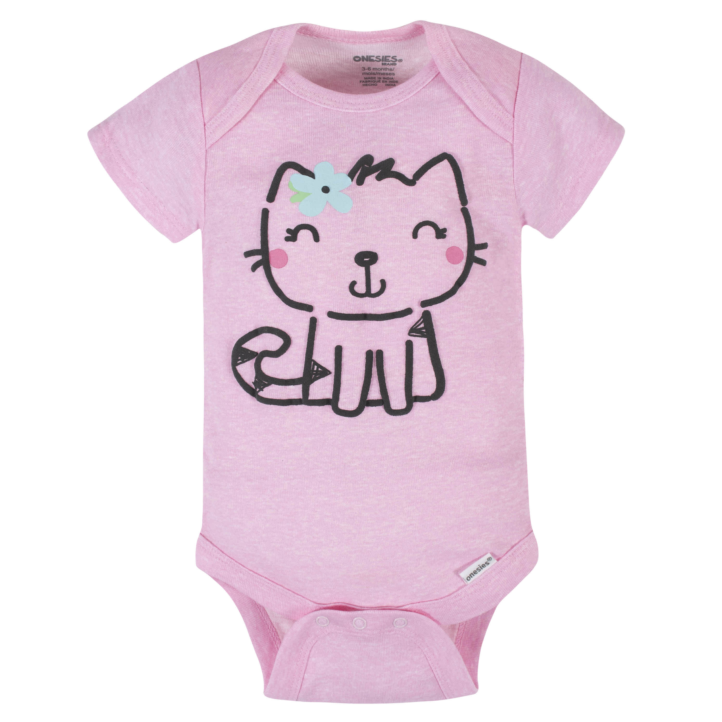 6-Piece Baby Girls Cuddly & Cat Onesies® Brand Bodysuit & Sleep N' Play Set-Gerber Childrenswear