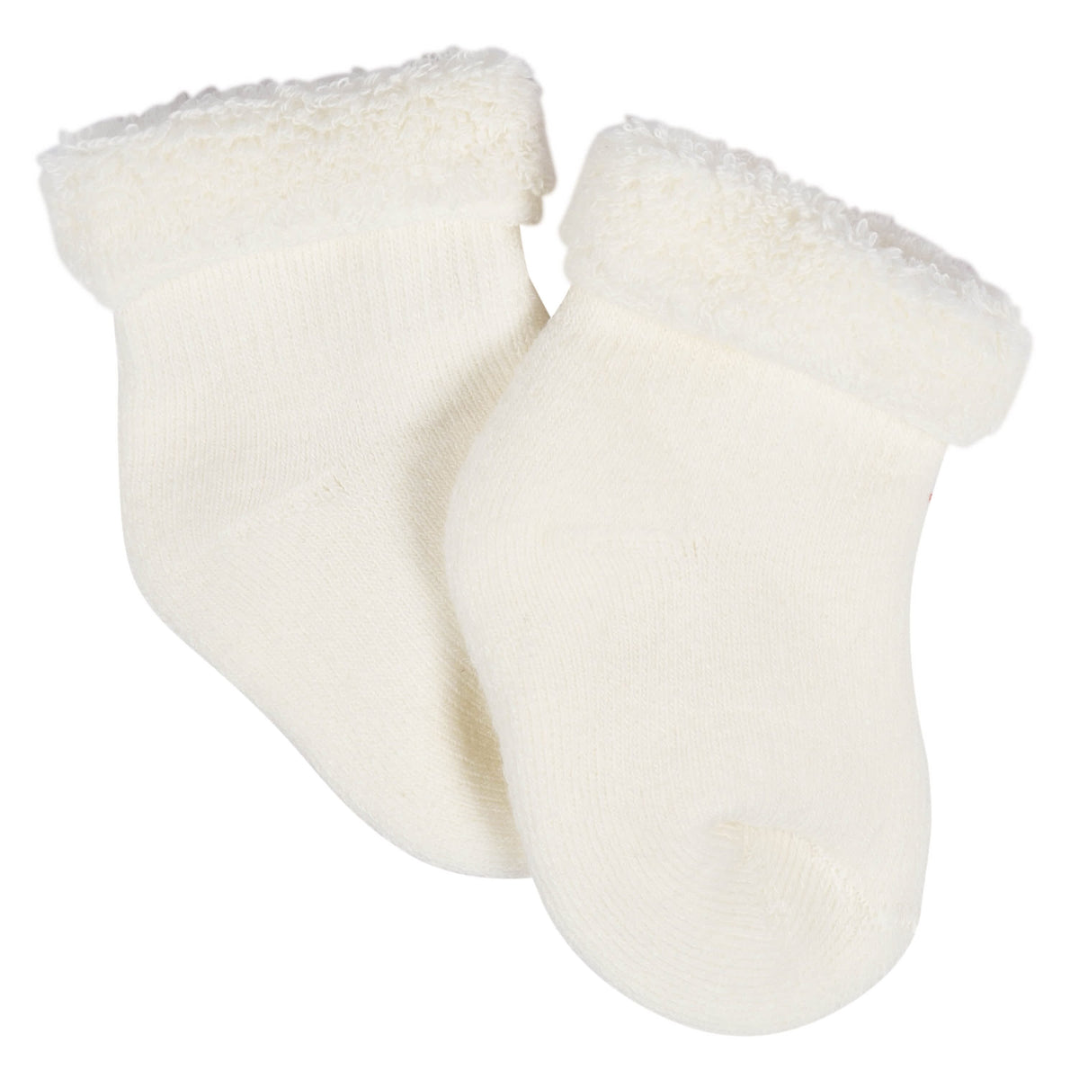 12-Pack Baby Girls Golden Floral Terry Wiggle Proof® Socks