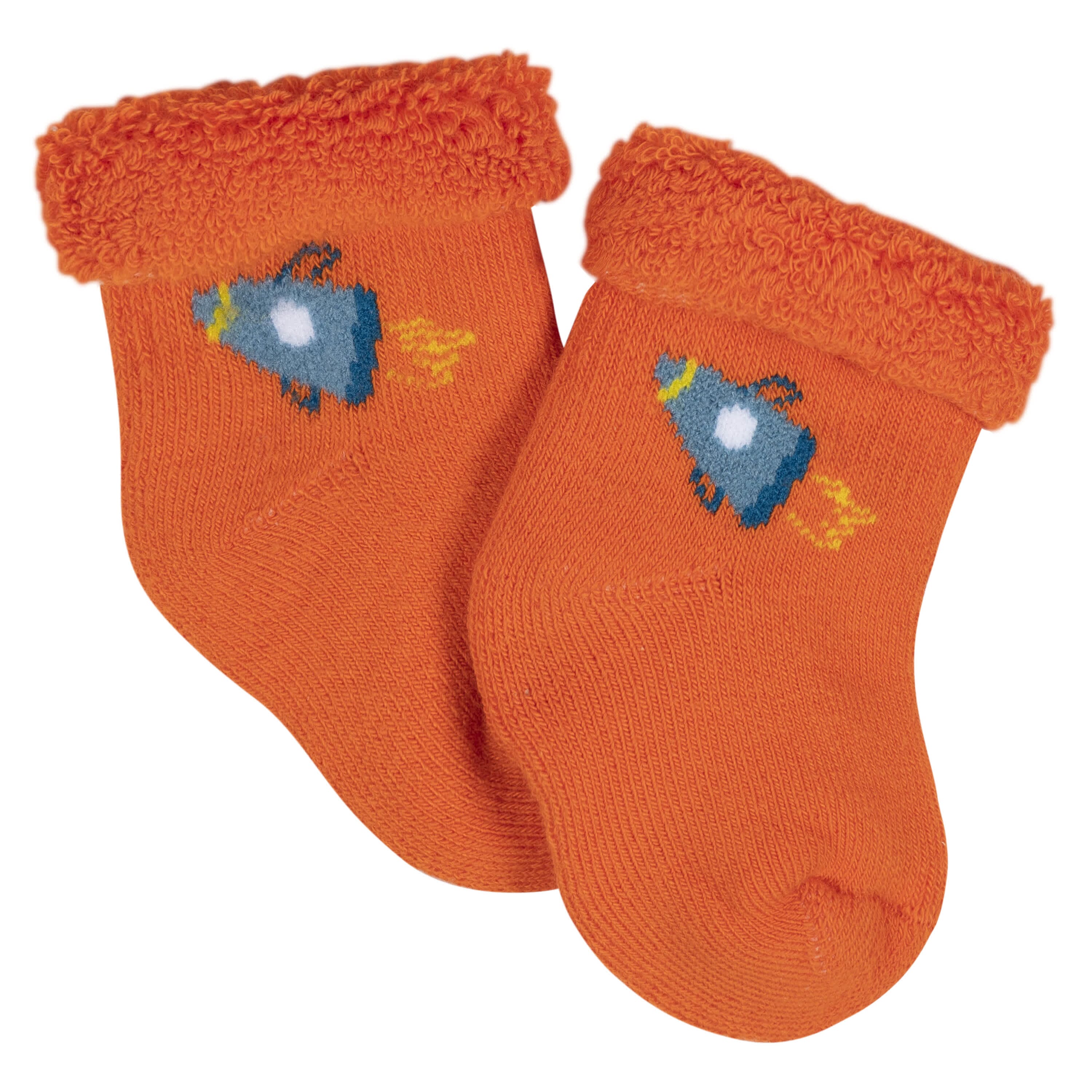 12-Pack Baby Boys Space Terry Wiggle Proof® Socks