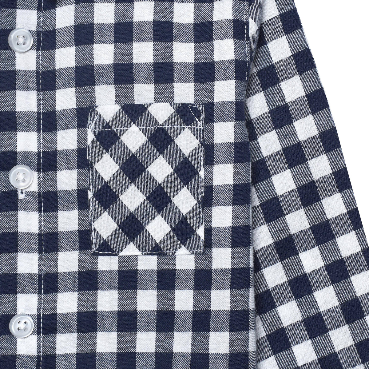Infant & Toddler Boys Blue Plaid Woven Plaid Shirt-Gerber Childrenswear
