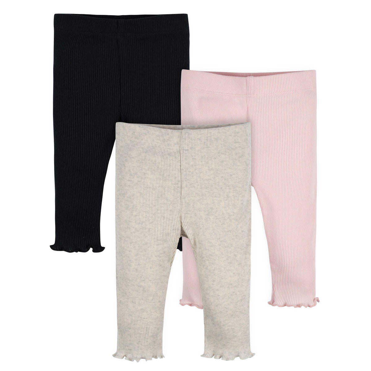 3-Pack Baby & Toddler Girls Sweet Florals Pull-On Knit Leggings-Gerber Childrenswear