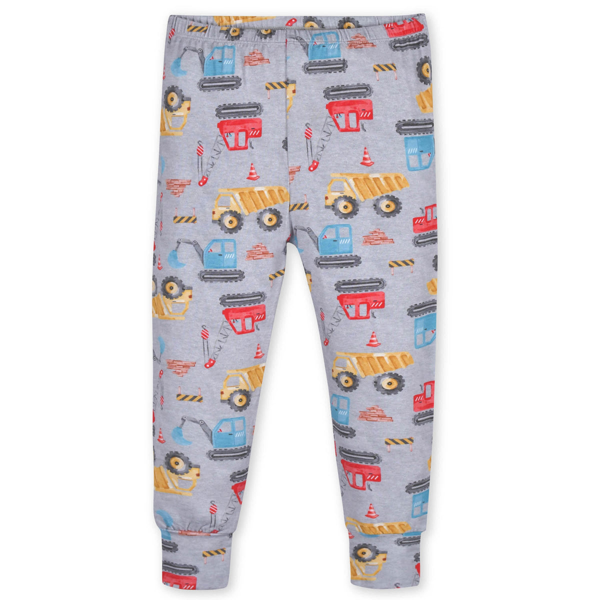 2-Piece Infant & Toddler Boys Construction Trucks Buttery-Soft Viscose Made from Eucalyptus Snug Fit Pajamas