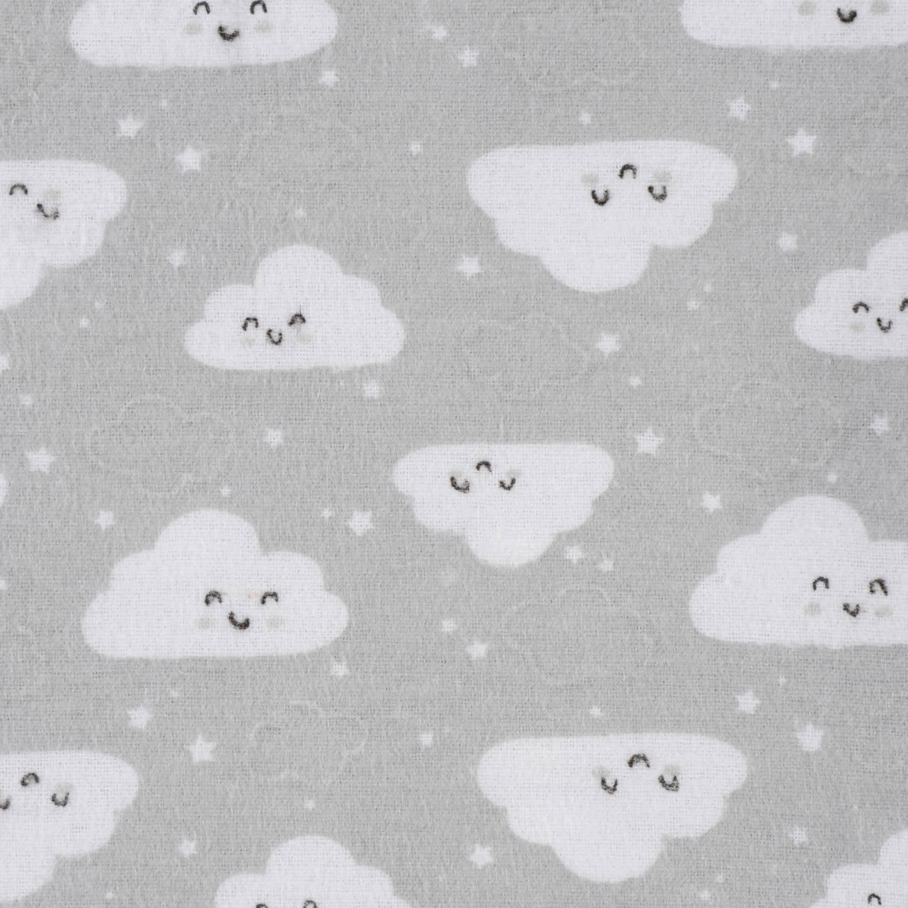 5-Pack Baby Neutral Clouds Flannel Receiving Blankets-Gerber Childrenswear