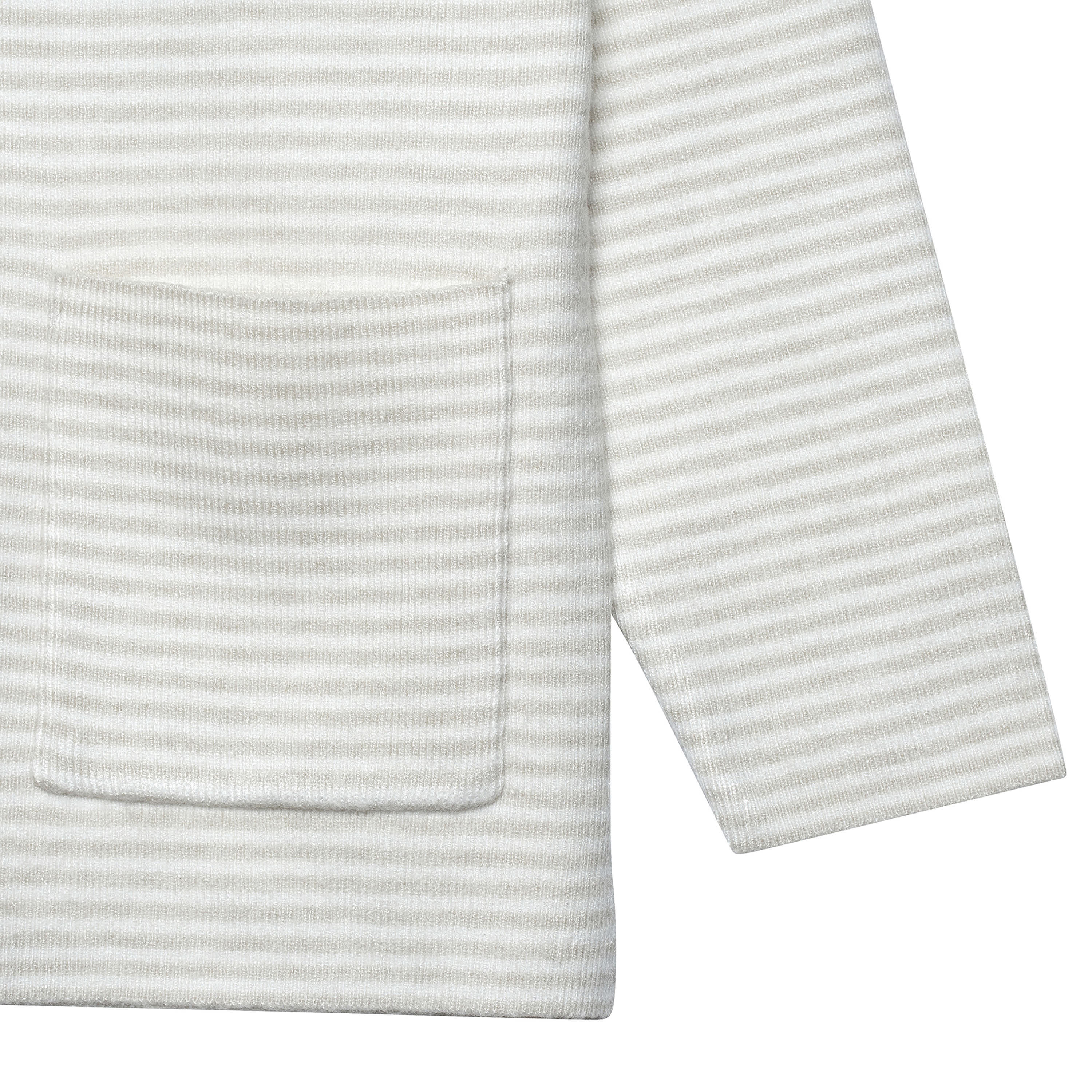 Infant & Toddler Boys Oatmeal Heather Striped Sweater with Pocket-Gerber Childrenswear