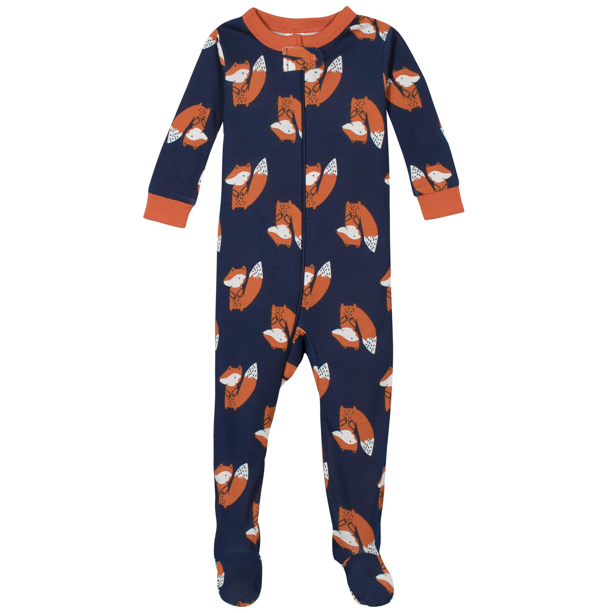 2-Pack Baby & Toddler Boys Fox Snug Fit Footed Cotton Pajamas-Gerber Childrenswear