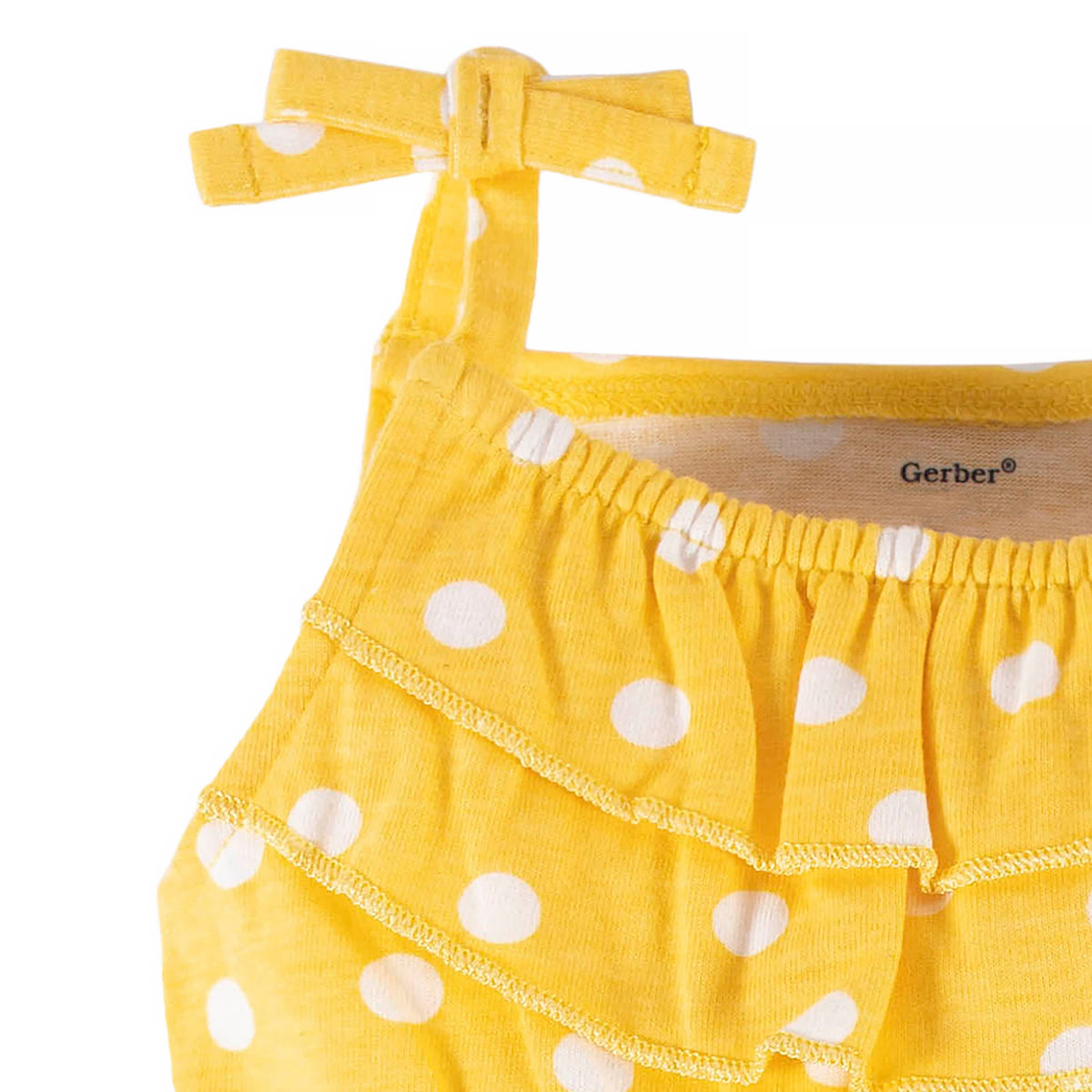 2-Pack Baby & Toddler Girls Bee Garden Tank Rompers-Gerber Childrenswear