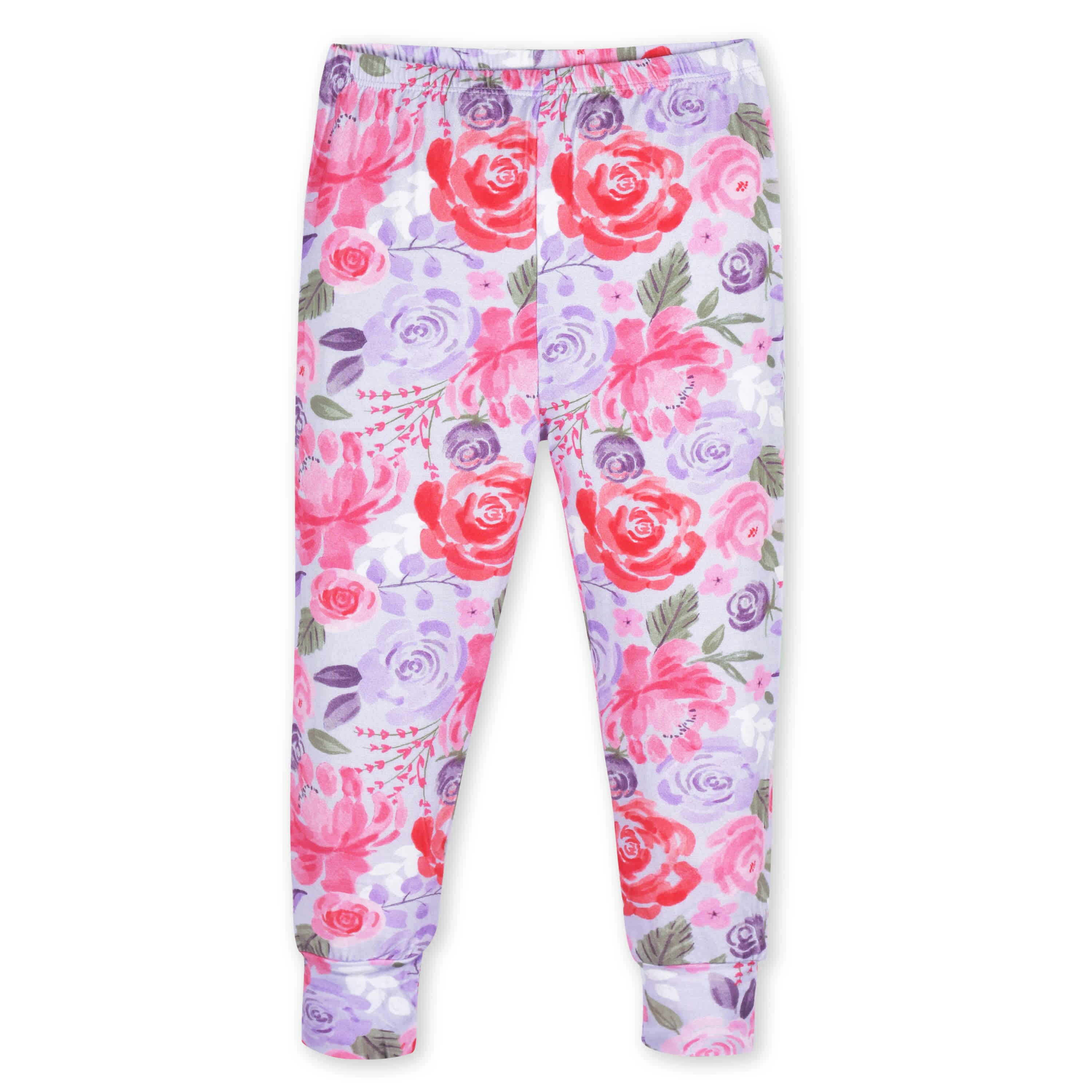 2-Piece Infant & Toddler Girls Lilac Garden Buttery-Soft Viscose Made from Eucalyptus Snug Fit Pajamas