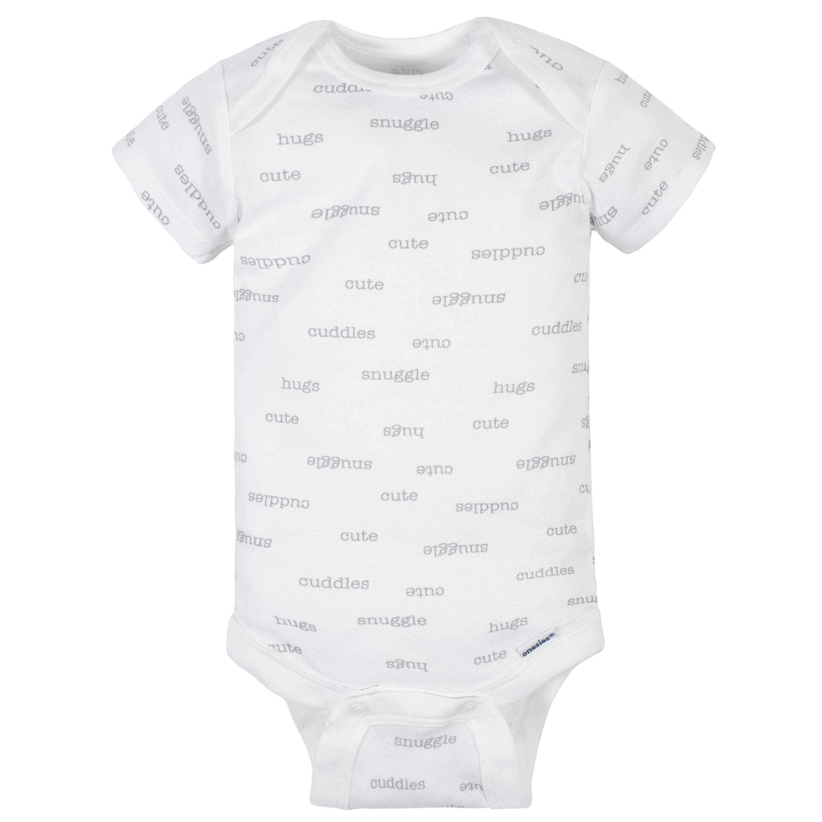 8-Pack Baby Neutral Words Short Sleeve Onesies® Bodysuits-Gerber Childrenswear