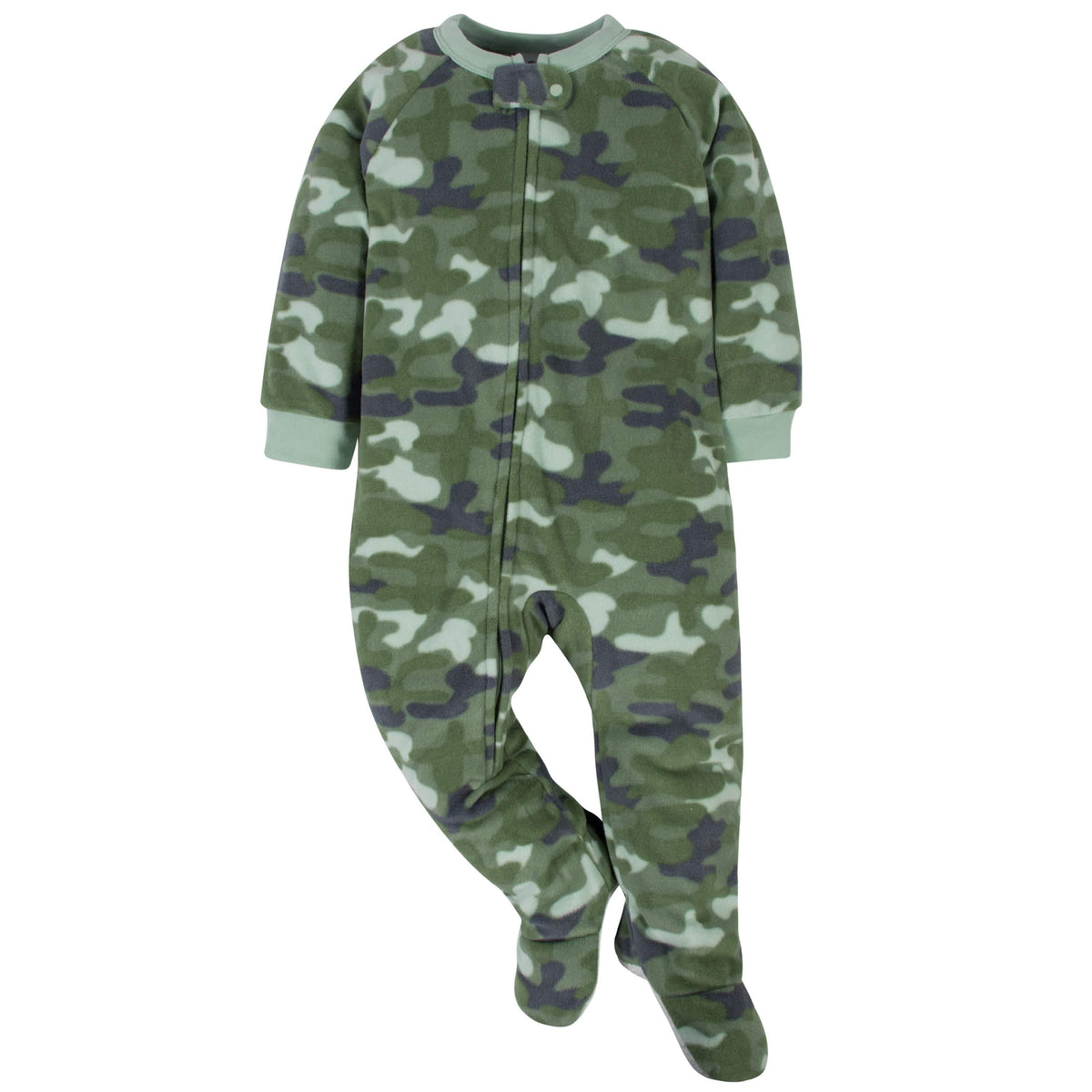 Gerber® 2-Pack Baby Boys Camo & Dino Fleece Pajamas-Gerber Childrenswear