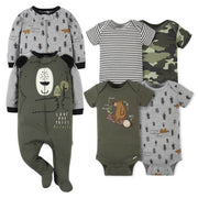 6-Piece Baby Boys Bear Onesies® Bodysuit and Sleep 'N Play Set-Gerber Childrenswear