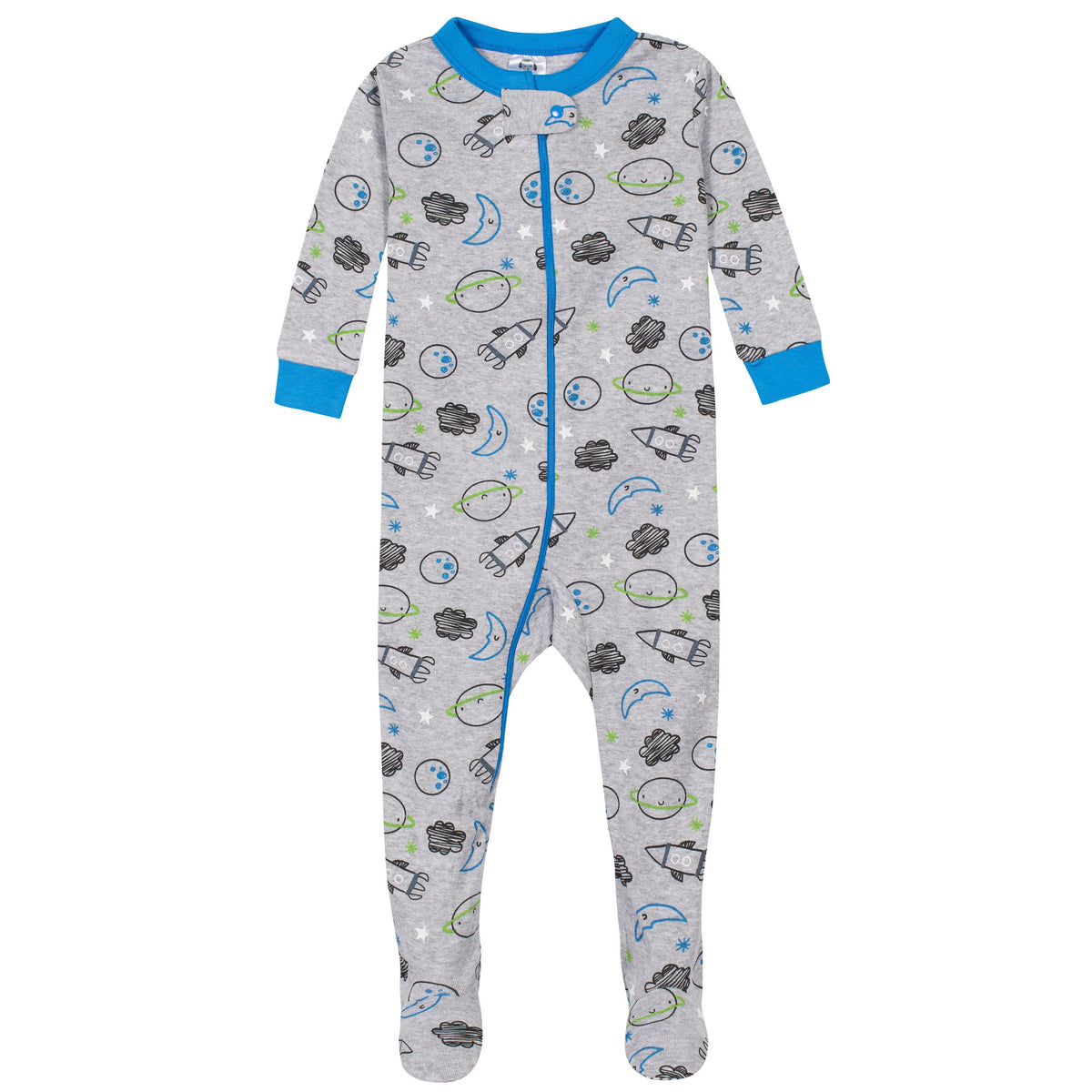 2-Pack Baby & Toddler Boys Space Snug Fit Footed Cotton Pajamas-Gerber Childrenswear