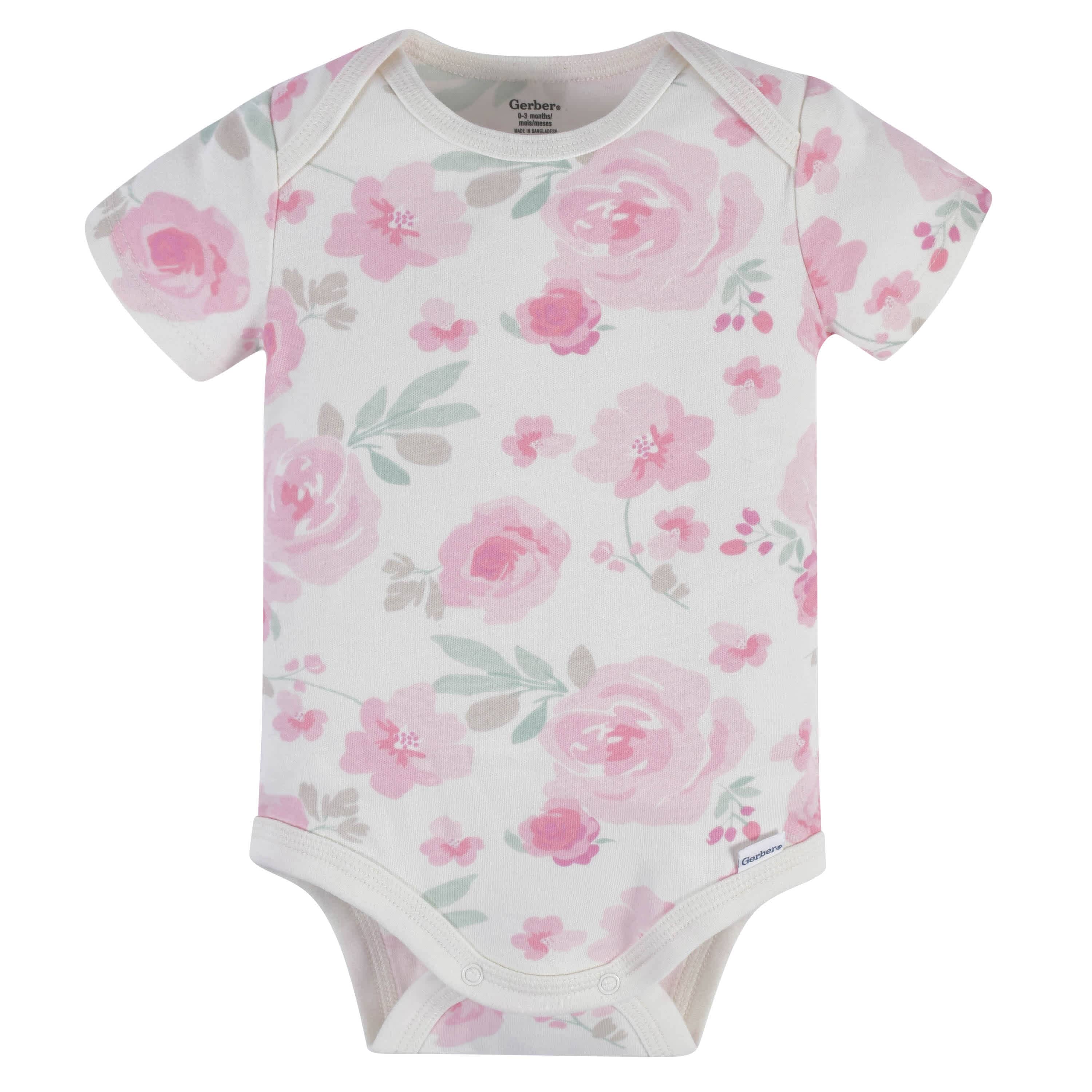 8-Piece Baby Girls Floral Playwear Gift Set-Gerber Childrenswear