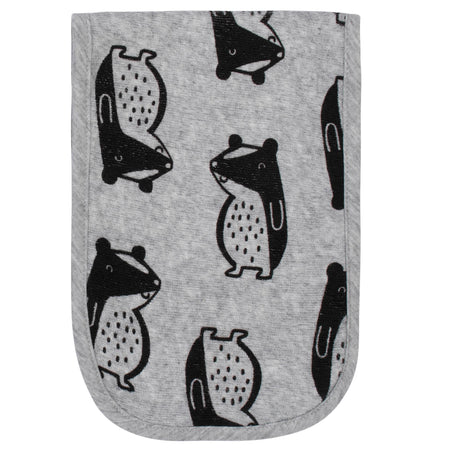 4-Pack Baby Boys Comfy Stretch Badger Burp Cloths