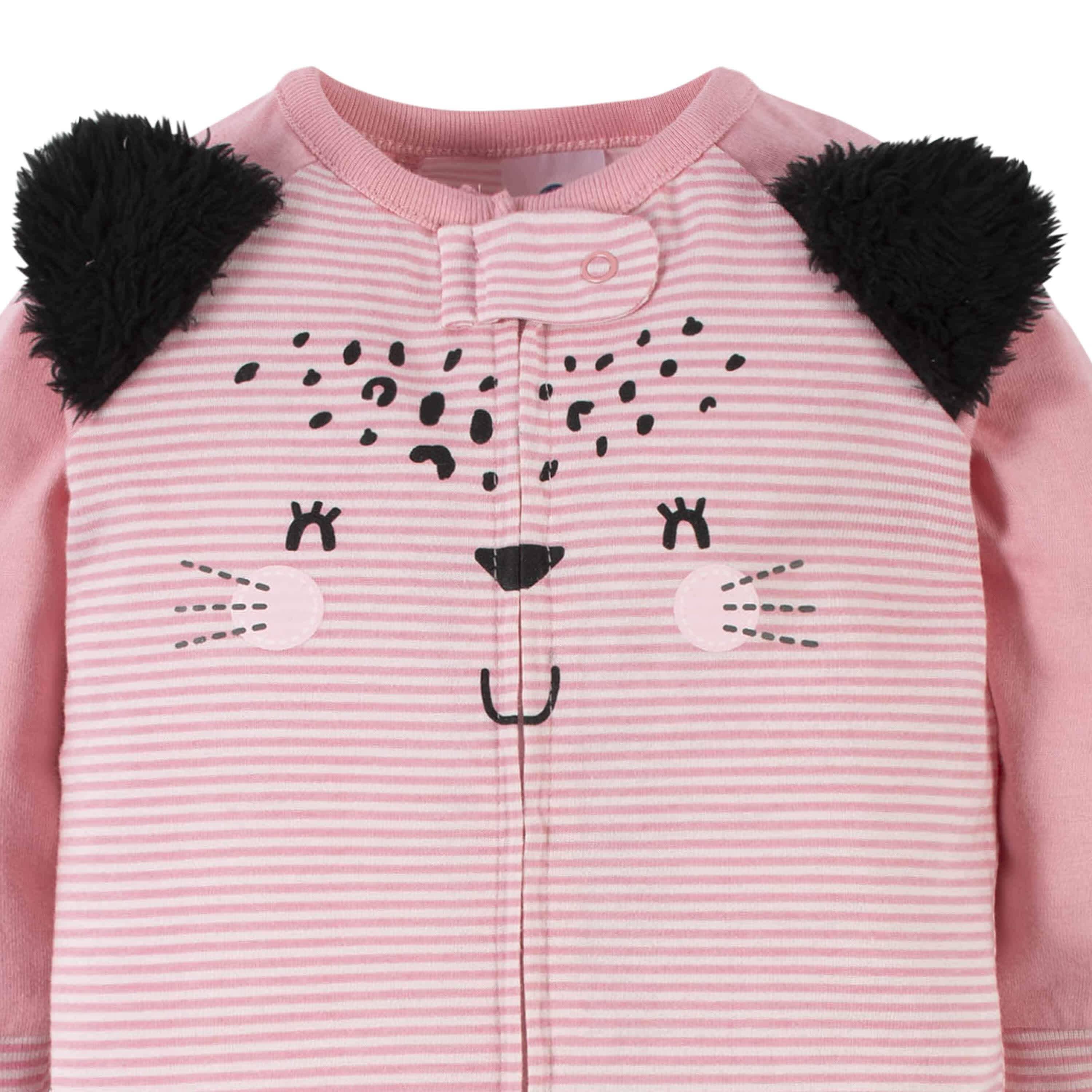 2-Pack Baby Girls Leopard Sleep 'n Plays-Gerber Childrenswear