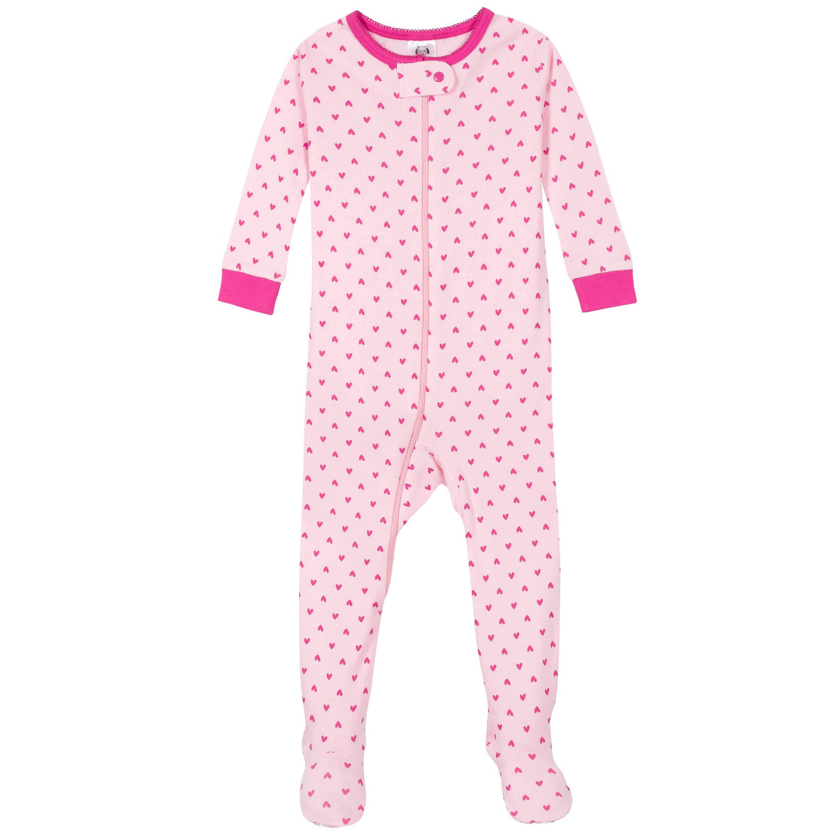 2-Pack Baby & Toddler Girls Rainbows Snug Fit Footed Cotton Pajamas-Gerber Childrenswear
