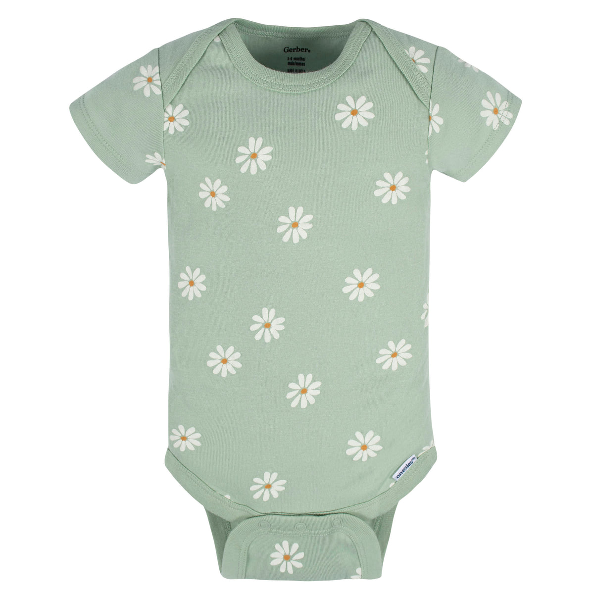 8-Pack Baby Girls Golden Floral Onesies® Bodysuits