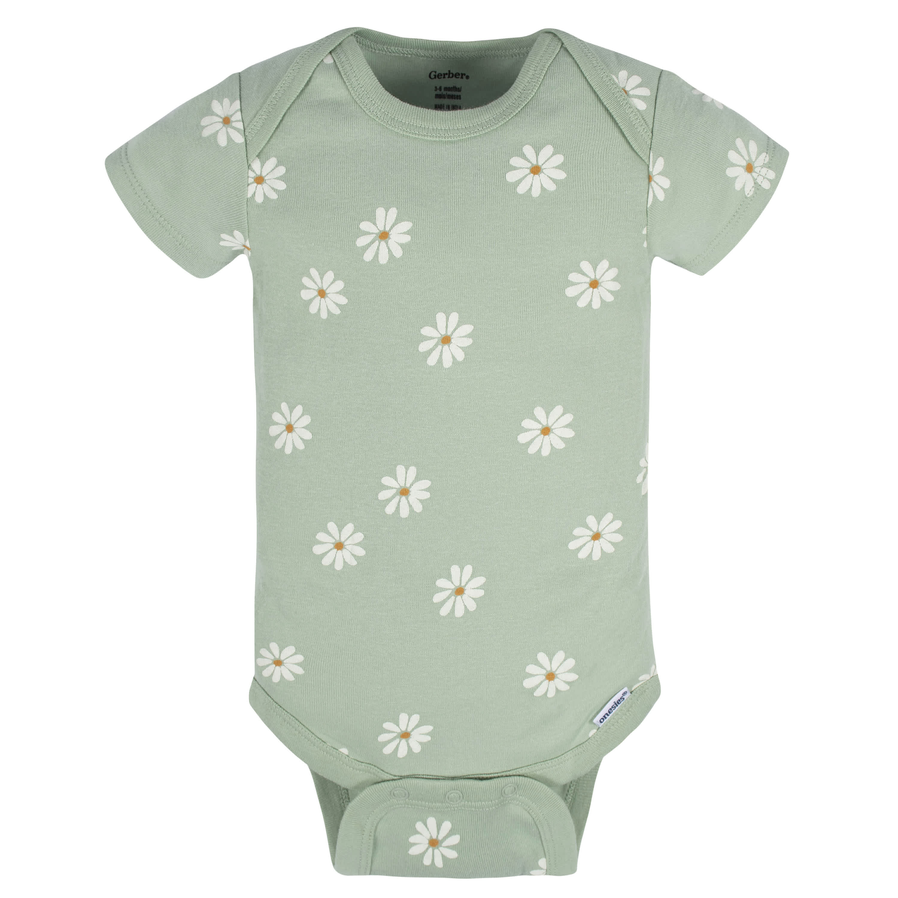 8-Pack Baby Girls Golden Floral Onesies® Bodysuits