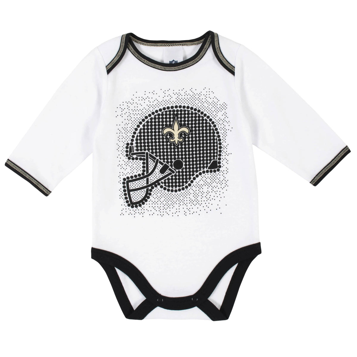 New Orleans Saints 3-Piece Baby Boys Bodysuit, Pant, and Cap Set-Gerber Childrenswear