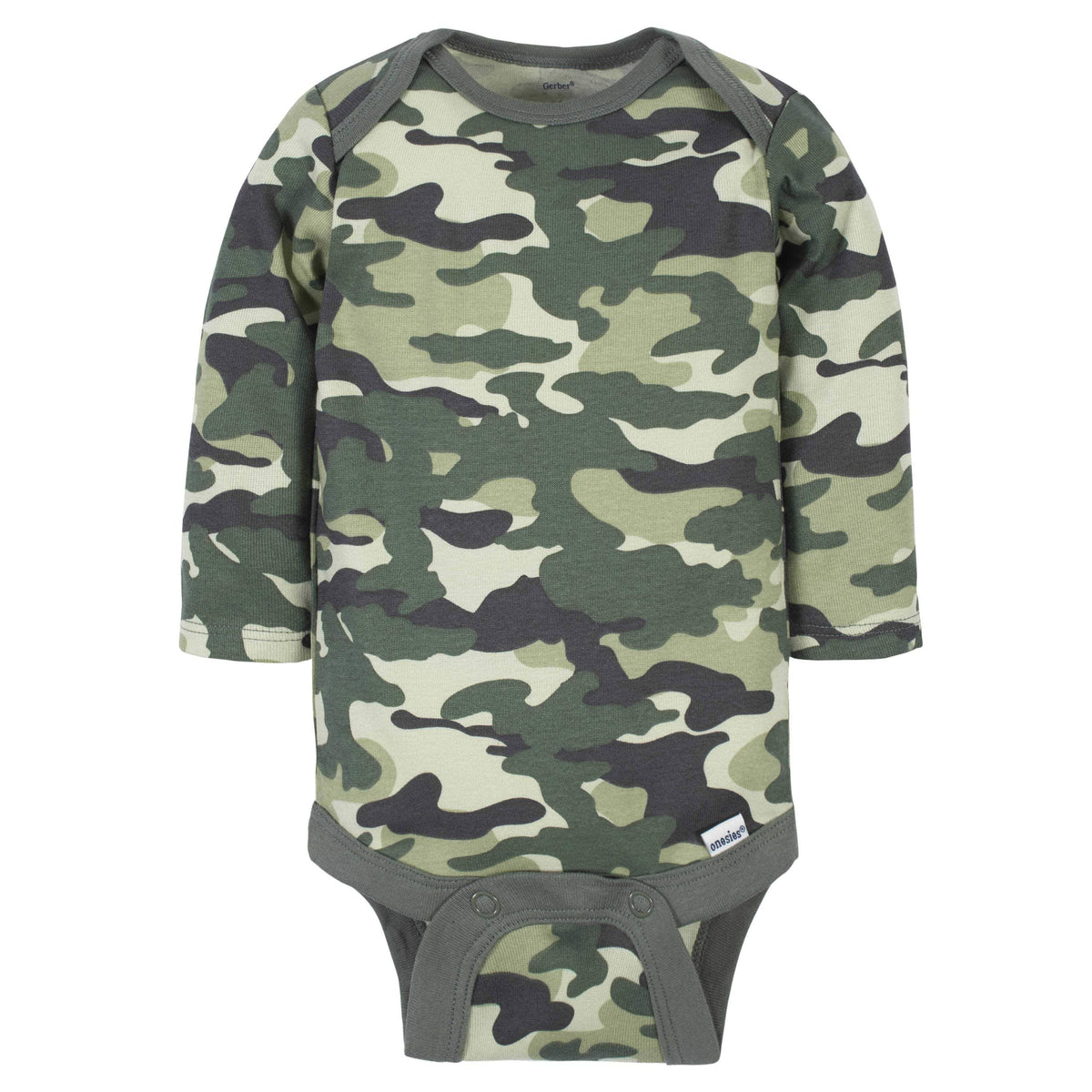 6-Pack Baby Boys Tiger Long Sleeve Onesies® Bodysuits-Gerber Childrenswear