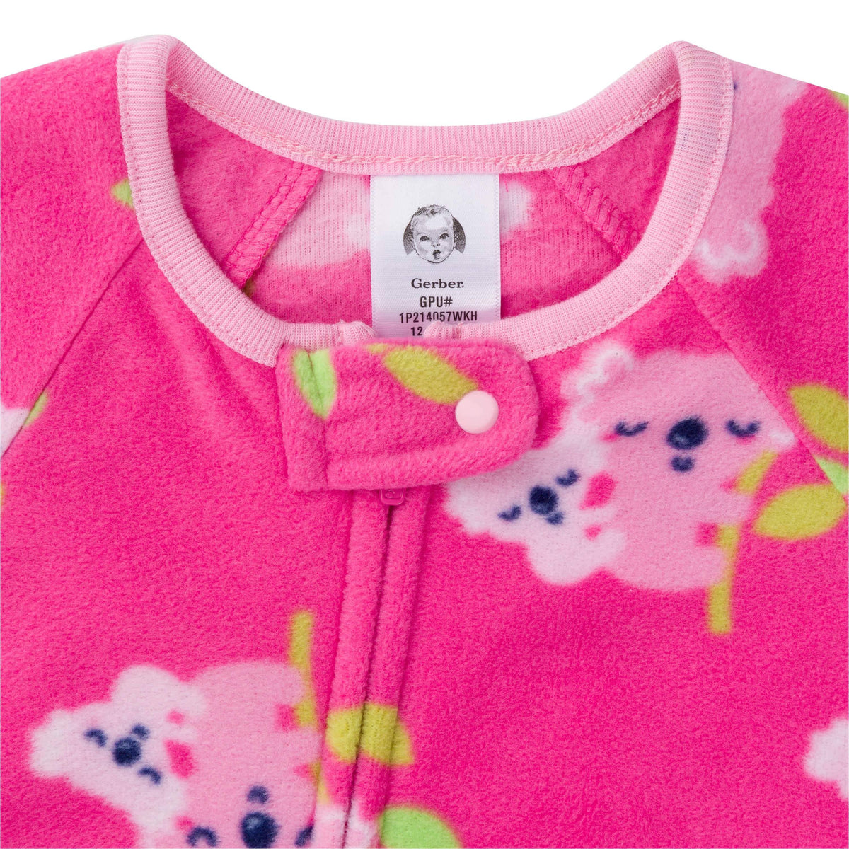 2-Pack Baby & Toddler Girls Koala Fleece Pajamas-Gerber Childrenswear