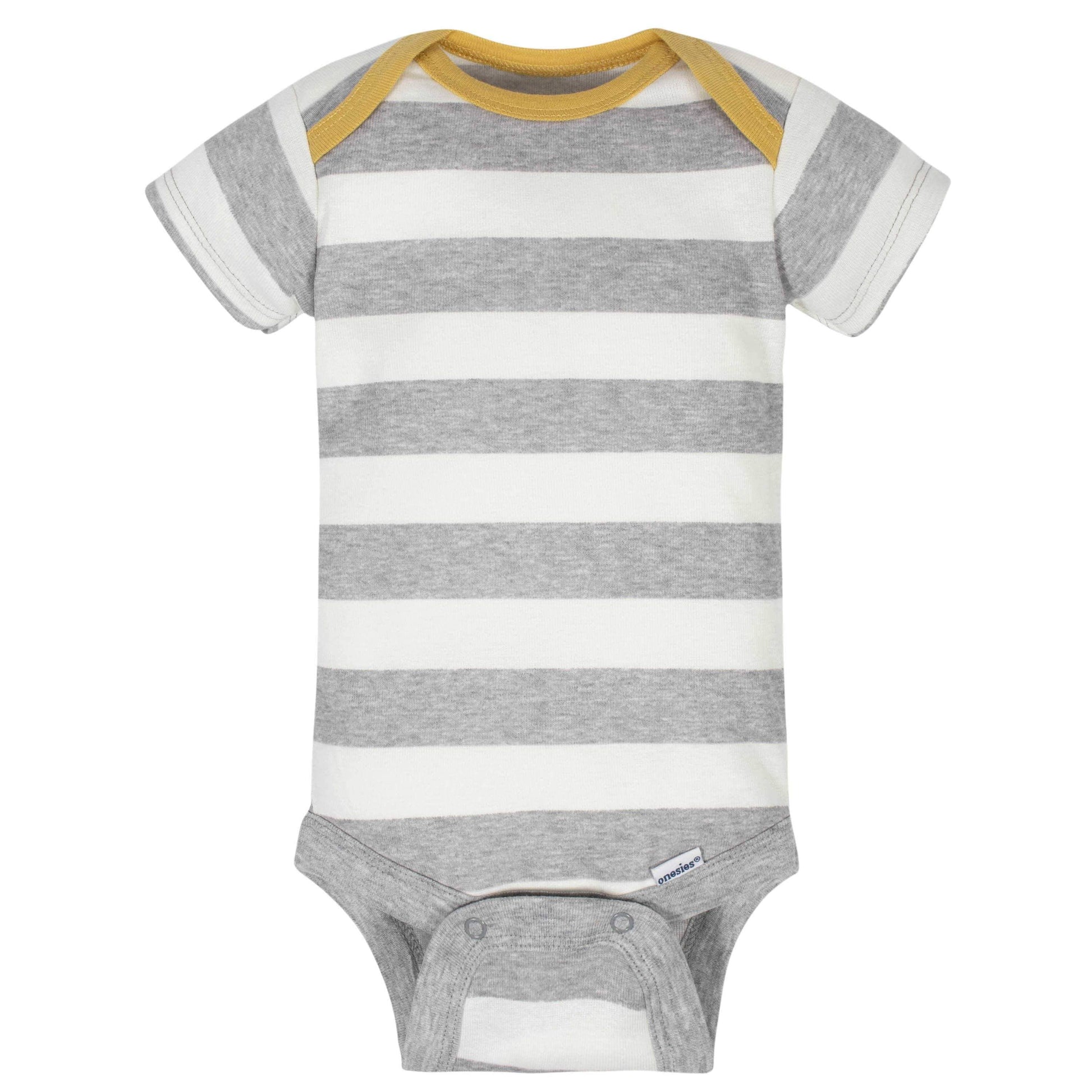 8-Pack Baby Boys Dinosaur Short Sleeve Onesies® Bodysuits-Gerber Childrenswear
