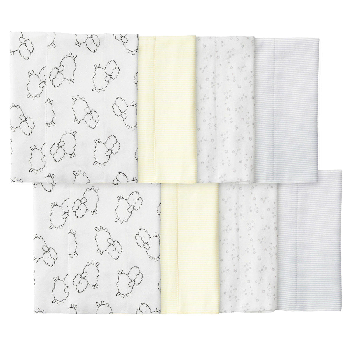 18-Piece Baby Neutral Sheep Sleep 'N Play, Onesies® Bodysuit, and Burpcloth Set-Gerber Childrenswear