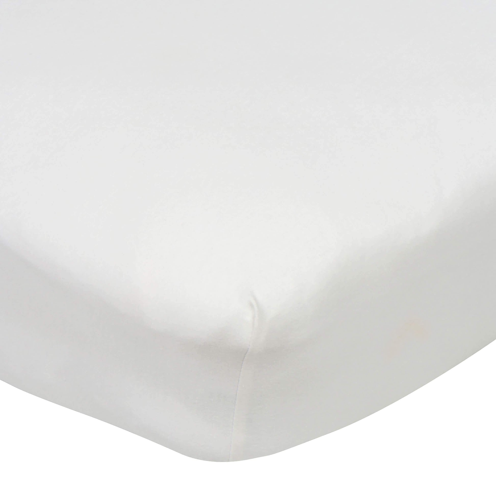 Neutral White Fitted Crib Sheet-Gerber Childrenswear