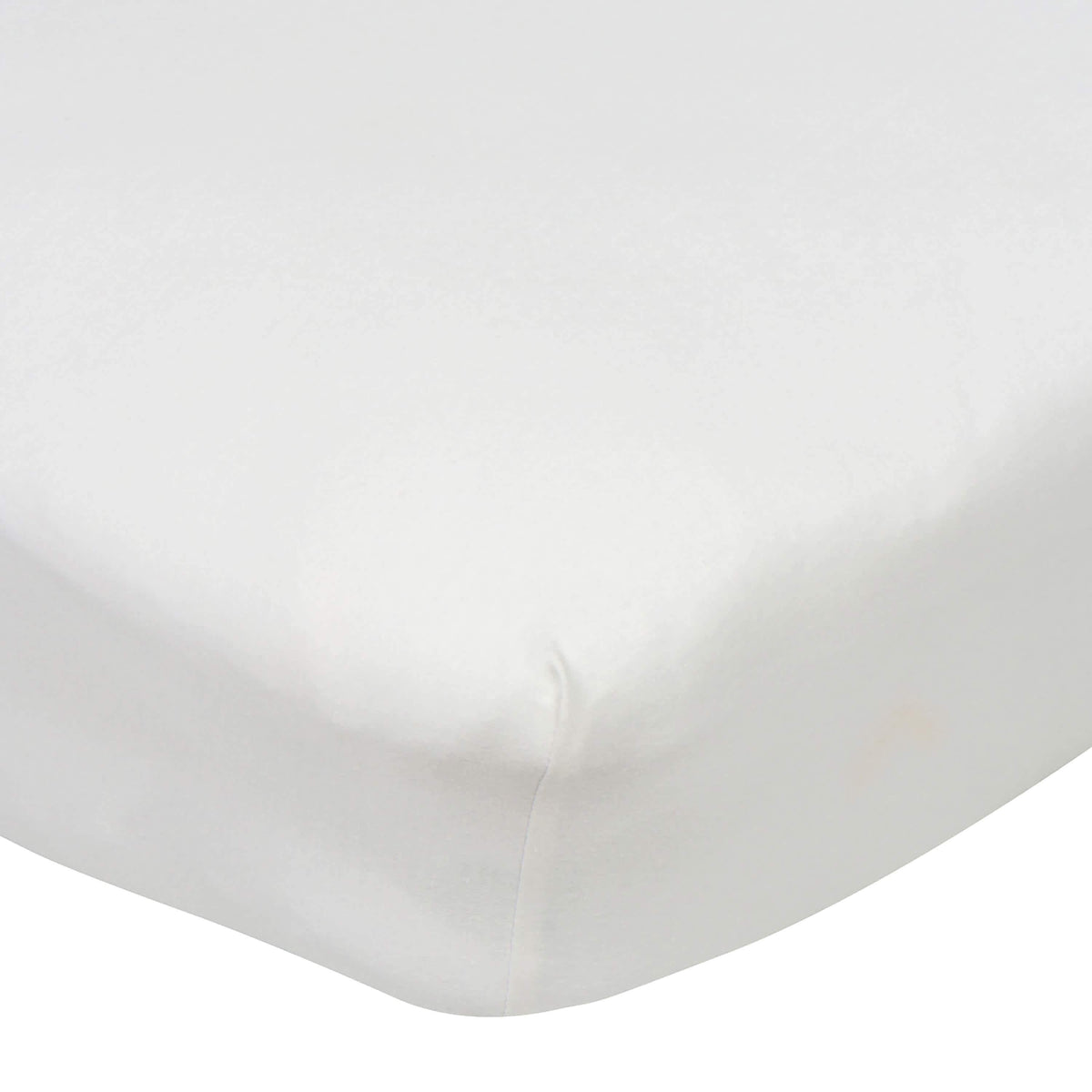 Neutral White Fitted Crib Sheet-Gerber Childrenswear